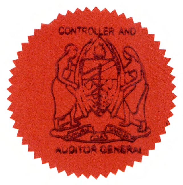 CONTROLLER AND AUDITOR GENERAL 29TH December, 2017 National Audit Office of Tanzania, P.O. Box 9080, 11101 Dar es Salaam, Tanzania.