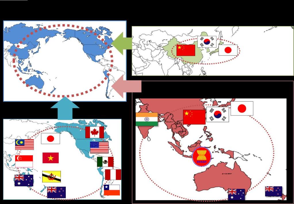 Figure III-1-1-3-2 Pathways to FTAAP China-Japan-ROK FTA FTAAP (Free Trade Area of the