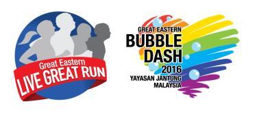 Bubble Dash Run 2016 which will be held in Penang and Kuala Lumpur.