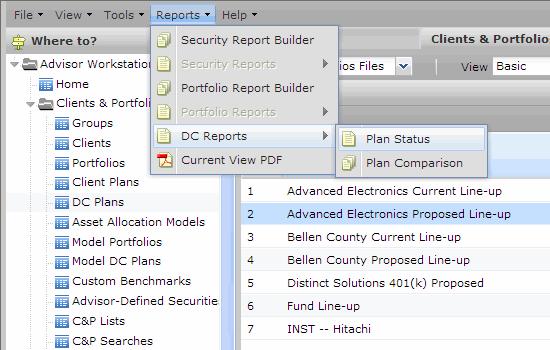 Generating the DC Plan Status Report Generating the DC Plan Status Report This section explains how to generate the DC Plan Status Report.