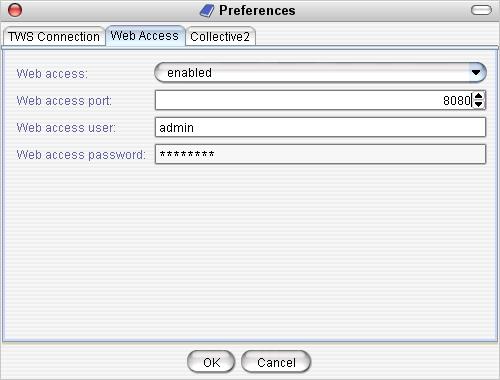 To access the report from any web browser, connect to the IP address of the computer running JBookTrader and at the port configured in the Web Access preferences.