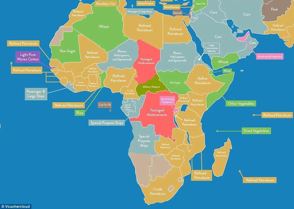 AFRICA IS A VERY BIG IMPORTER Food (>$35bn/annum) Refined/Crude Petroleum Raw Sugar