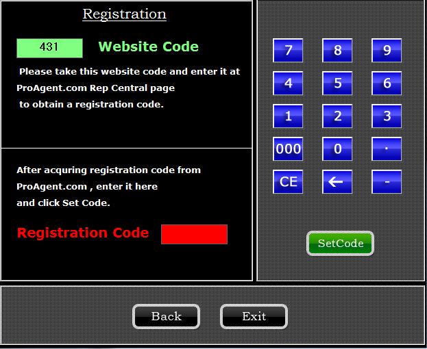 You will need to give this code to your Representative so they can register or renew your software.