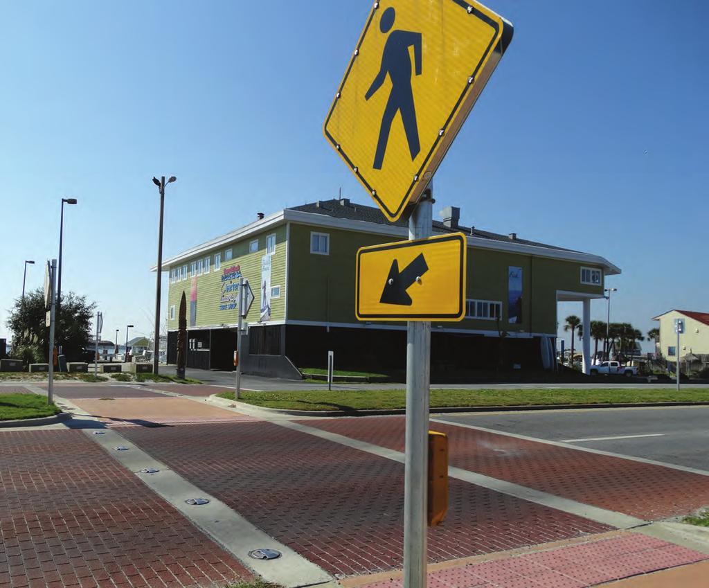 Pensacola Beach Crosswalks Local Option Sales Tax monies are allocated for road widening, drainage improvements and traffic