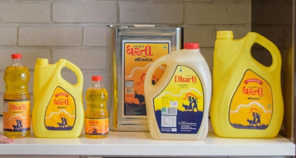 Strong Brand Image: Our Compay sells refined/filtered edible oils under the renowned brand name of "Dharti" and "Dharti Singtel" in Gujarat.