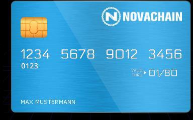 27 LOYALITY CARD NovaChain Smart card has the following cutting-edge features: All-in-one Loyalty card: you can use Supernova points for discounts in major online shops Replace fiat money: NovaChain