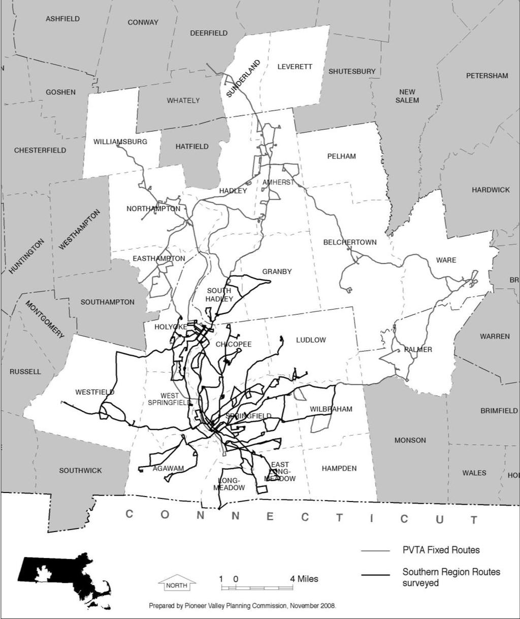 ATTACHMENT 1: PVTA SERVICE AREA AND OVERVIEW PVTA is the largest regional transit authority in Massachusetts.