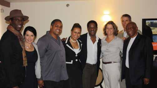 Welcome Msomi and Blair Underwood In Hollywood February 2014. Round Table discussion with ICONMANN at the PanAfrica Film Festival in February 2014.