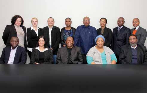 Financial Statements for the year ended 31 March 2014 Members of the Board Standing, from L-R: A Monty (Board Member), L Berning (Board Member), P Raleigh (Board Member), N Mthembu (Board Member), D