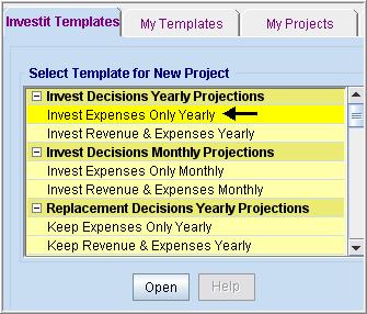 INSTRUCTIONS OR ENTERING SUPPLIER B Getting started The first step is to open the Investit Decisions Template Invest Expenses Only