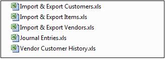 Importing Suppliers Customers Inventory Service Items You can create all your masterfile information in one function by importing them into the system.