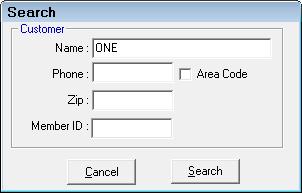 The QuickScreen application opens with the customer s information. 2. Click the QuickScreen button. 3.