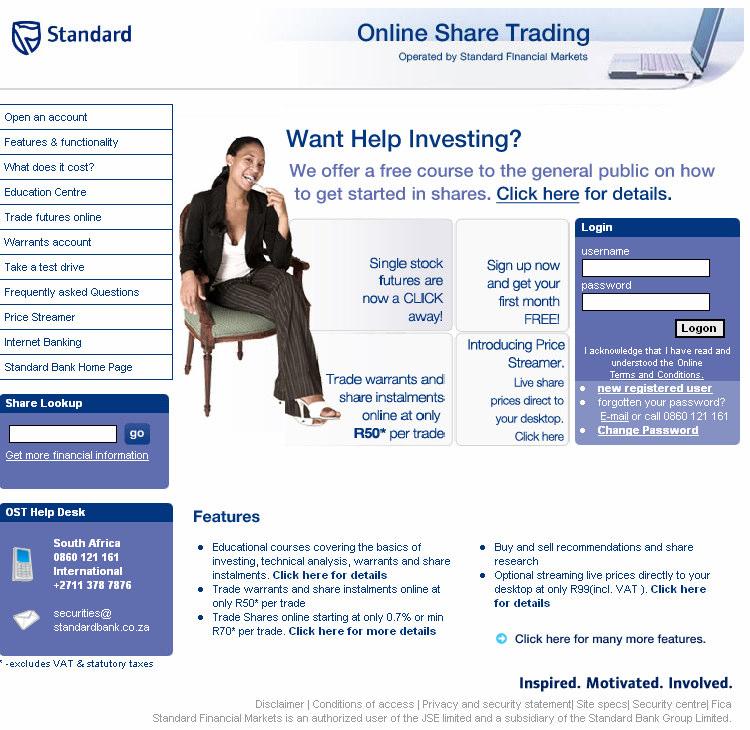 The Website How to register for an OST account Go to www.