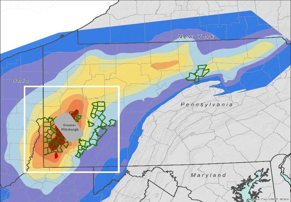 one of the best in the play Near-term activity led by Core Marcellus development in Southwest PA Upper Devonian Stacked Pay and