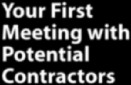 Your First Meeting