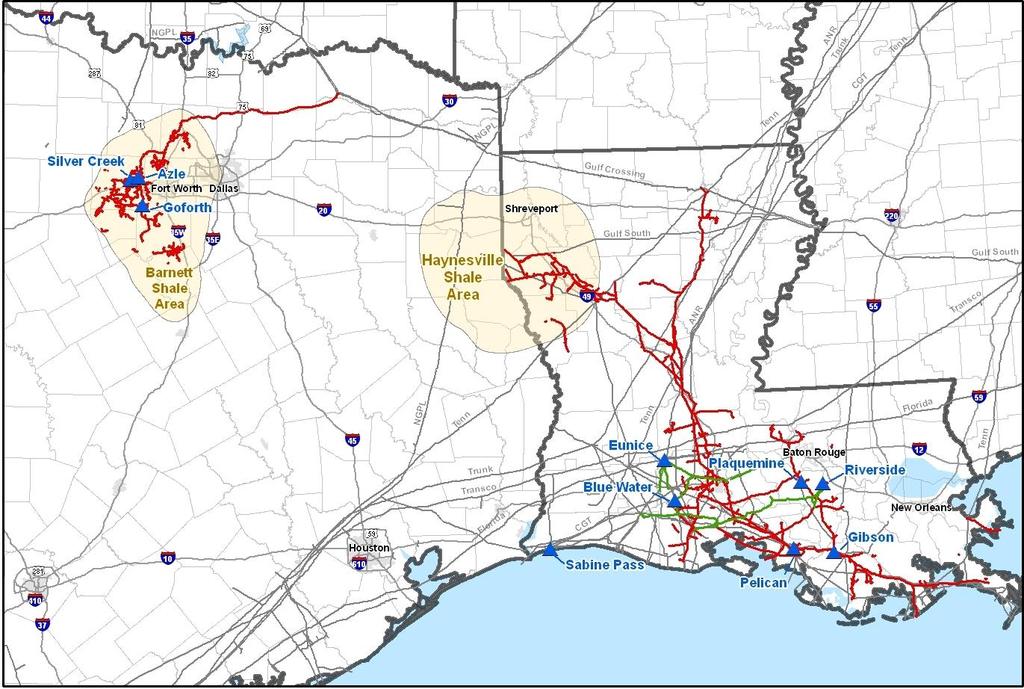Strategically Located Assets North Texas ~780 miles of pipeline 3 processing plants LIG ~2,100 miles of pipeline