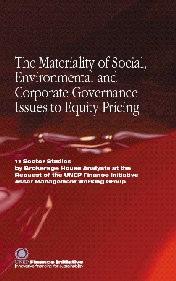 The Materiality of Social, Environmental and