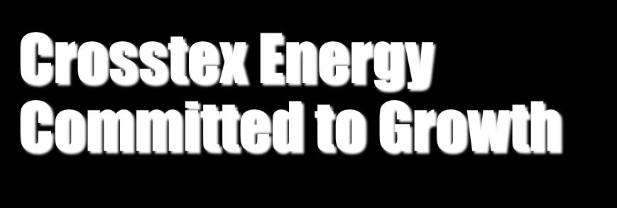 Crosstex Energy Committed to Growth Crosstex continues to effectively execute its growth and expansion strategy: Projected Capital Spend* (amounts in millions) Investments and