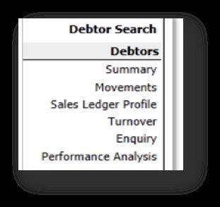 Debtors Summary 1 When you select the Debtor, a Debtor Account Summary screen is displayed to give you a detailed view of the Debtor you selected.