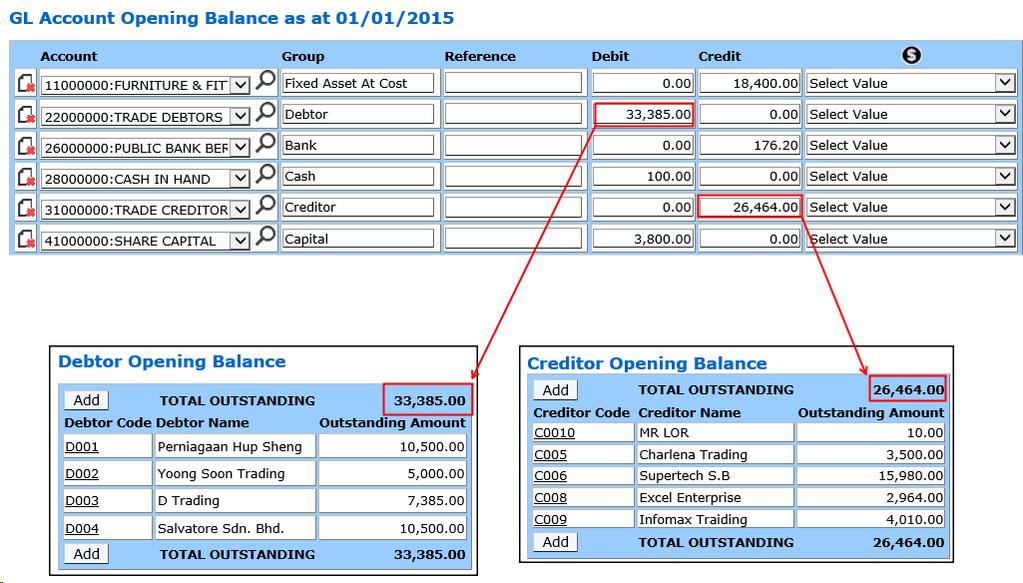 3.3.5 View back both record at Account Payable and Account Receivable.