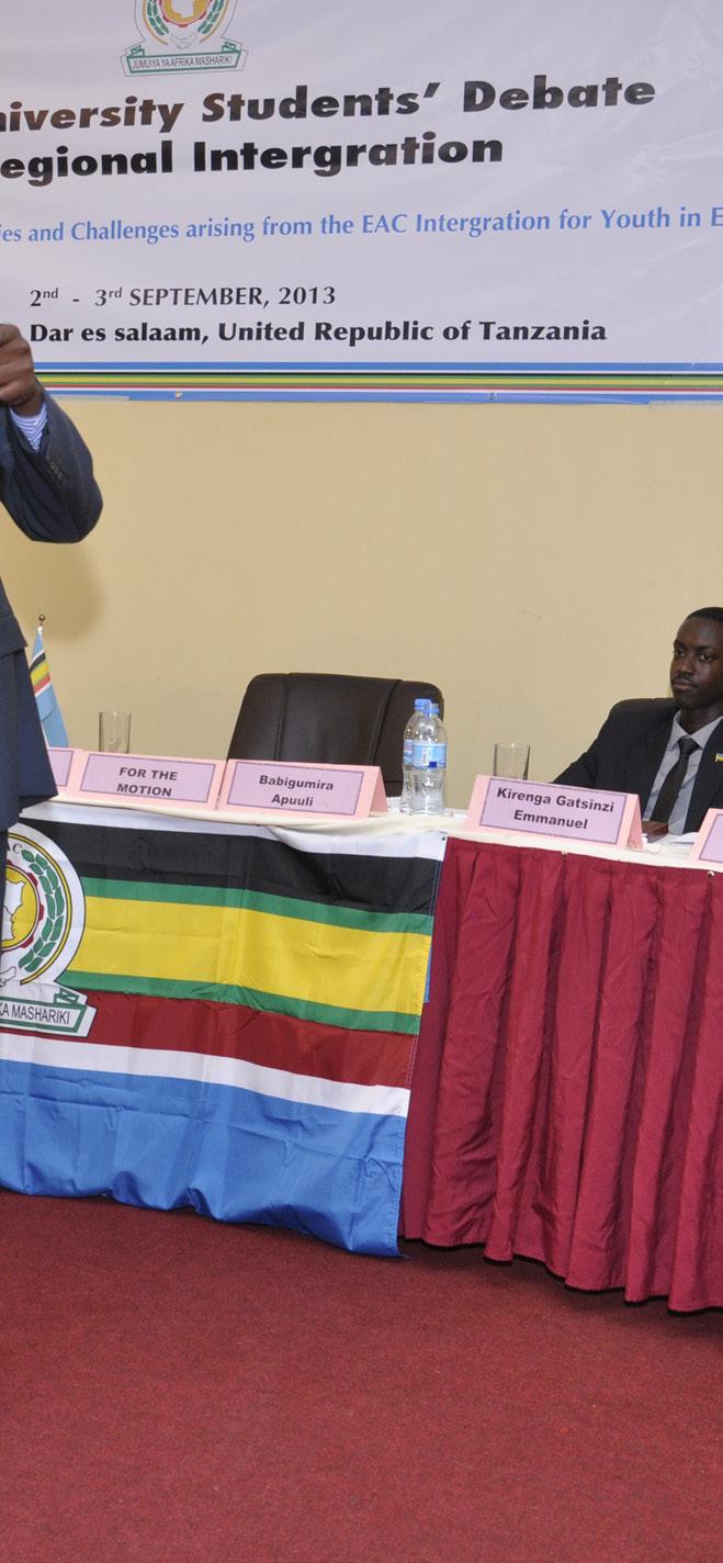 Quips and Quotes from the Debate 'The Youth is the backbone of the East African Community.