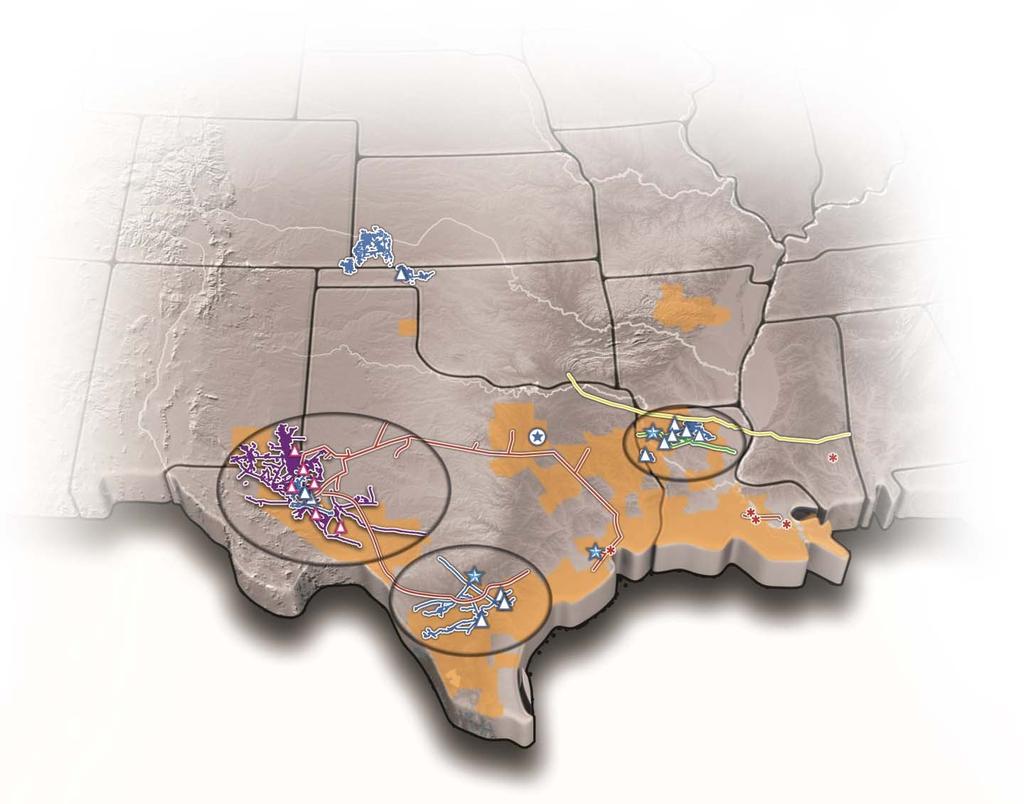 Gathering & Processing Expansion Plans Potential to develop assets in emerging shale plays located near existing assets that are beginning to require gathering and processing infrastructure North