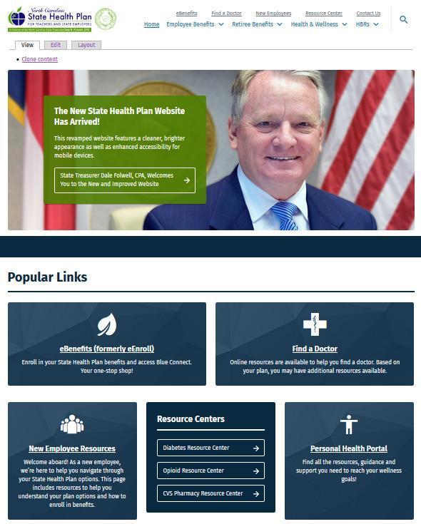 Introducing the State Health Plan s New Website The new website has a new look and feel and is NOW mobile