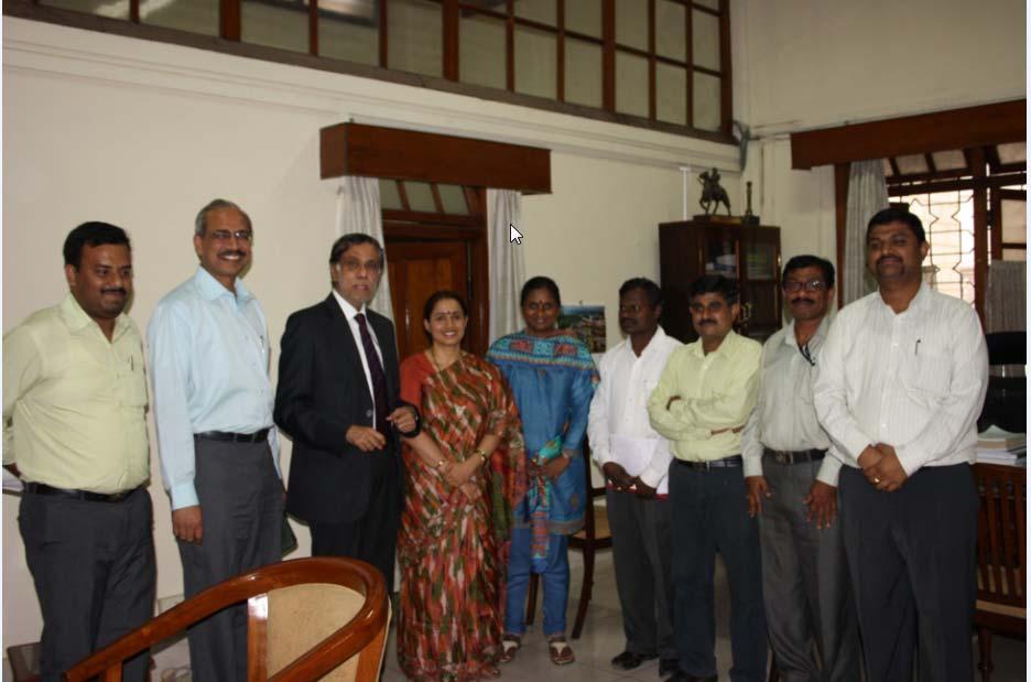 67 The Sakala Team: The Core Sakala Team with Chief Secretary when y called on him at his office on 2 April 2013.