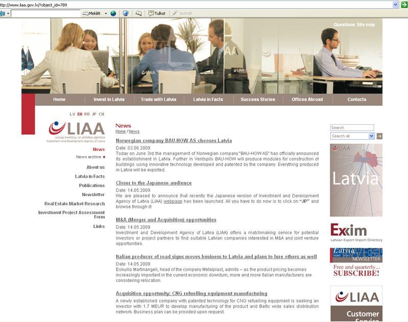 LIAA web page www.liaa.gov.