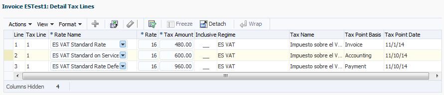 Transaction Entry Navigation: Navigator > Receivables -> Billing The receivables transaction below is an example used in the sample report