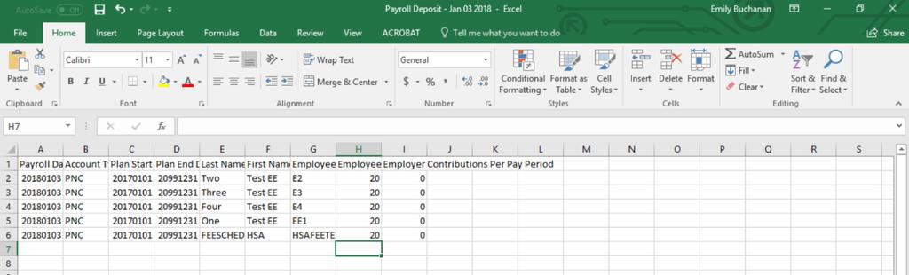 Check the box next to the Include employee SSN on payroll file option.