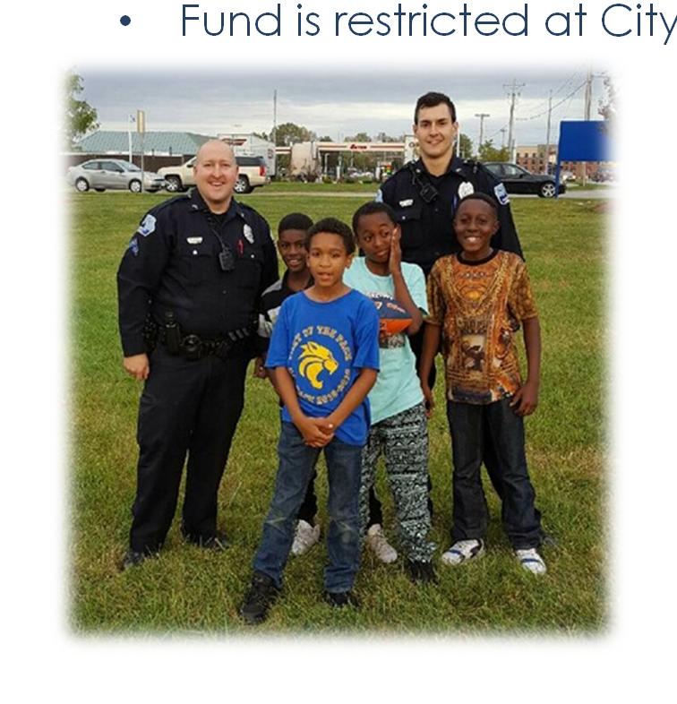 Police Department FY 2019 Updates Special Public Safety Fund City of Davenport, Davenport Community Schools,