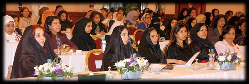 The First National Conference for Bahraini Women First National Conference for Bahraini Women was held in November 2010 Slogan Mainstreaming Women s Needs in Development Programs