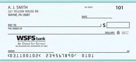Receiving Wire Transfers Beginning August 15, 2016 please provide the following information to the sending party so that you can continue to receive wire transfers: WSFS ABA or Routing Number:
