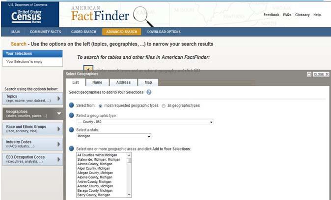 Finding this Public Data for Your County American FactFinder Search http://factfinder2.census.