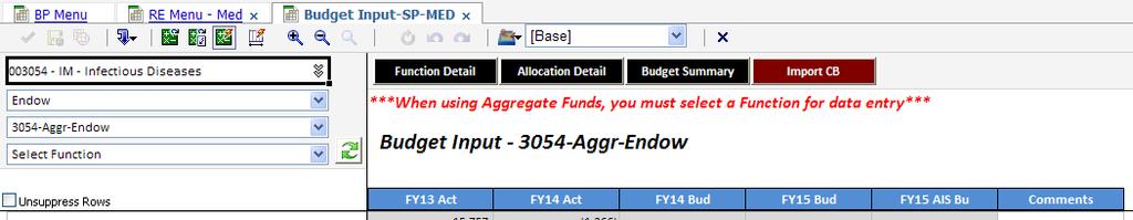 for 93 or 94 Specific Purpose funds, you MUST enter the data in the FY15 AIS Bud column. Note that we are only loading funds into AIS if the AIS Bud column is populated.