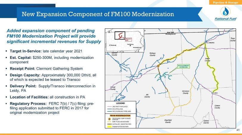New Expansion Component of FM100 Modernization Target In-Service: late calendar year 2021 Est.