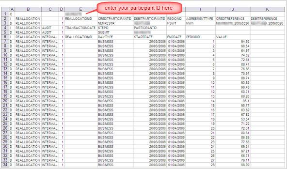4.3.1.2 Creating a spreadsheet Important Note: in the spreadsheet format, it is very important to match the columns.