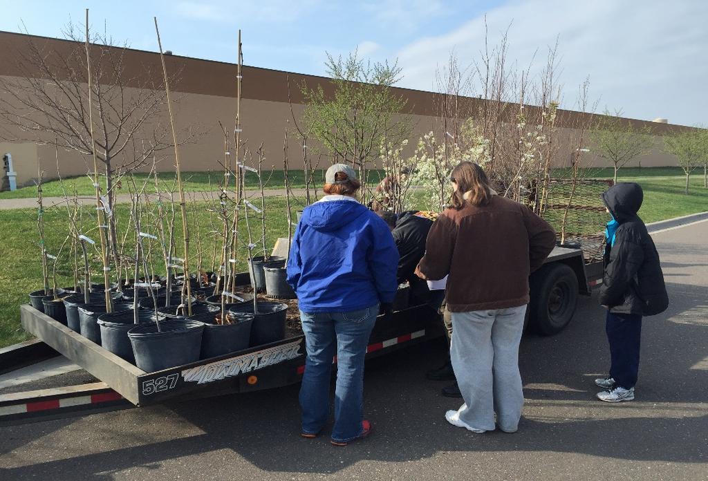 2017 ACCOMPLISHMENTS - TREE ADOPTION 75 trees were adopted to residents during an Arbor Day