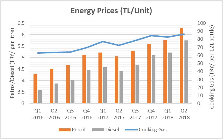 Figure 4: Energy Prices (TL/Unit) Emergency Social Safety Net Programme Implications The ESSN program aims to help the refugee population in Turkey meet their basic needs through cash transfers.