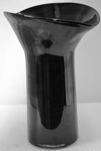Description: Black vase Measurements: