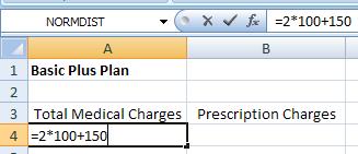 6. Now let s calculate the total annual costs for a particular amount of medical charges.