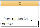 Without the prescription charges, the total charges is $200 + $150 0r $350.