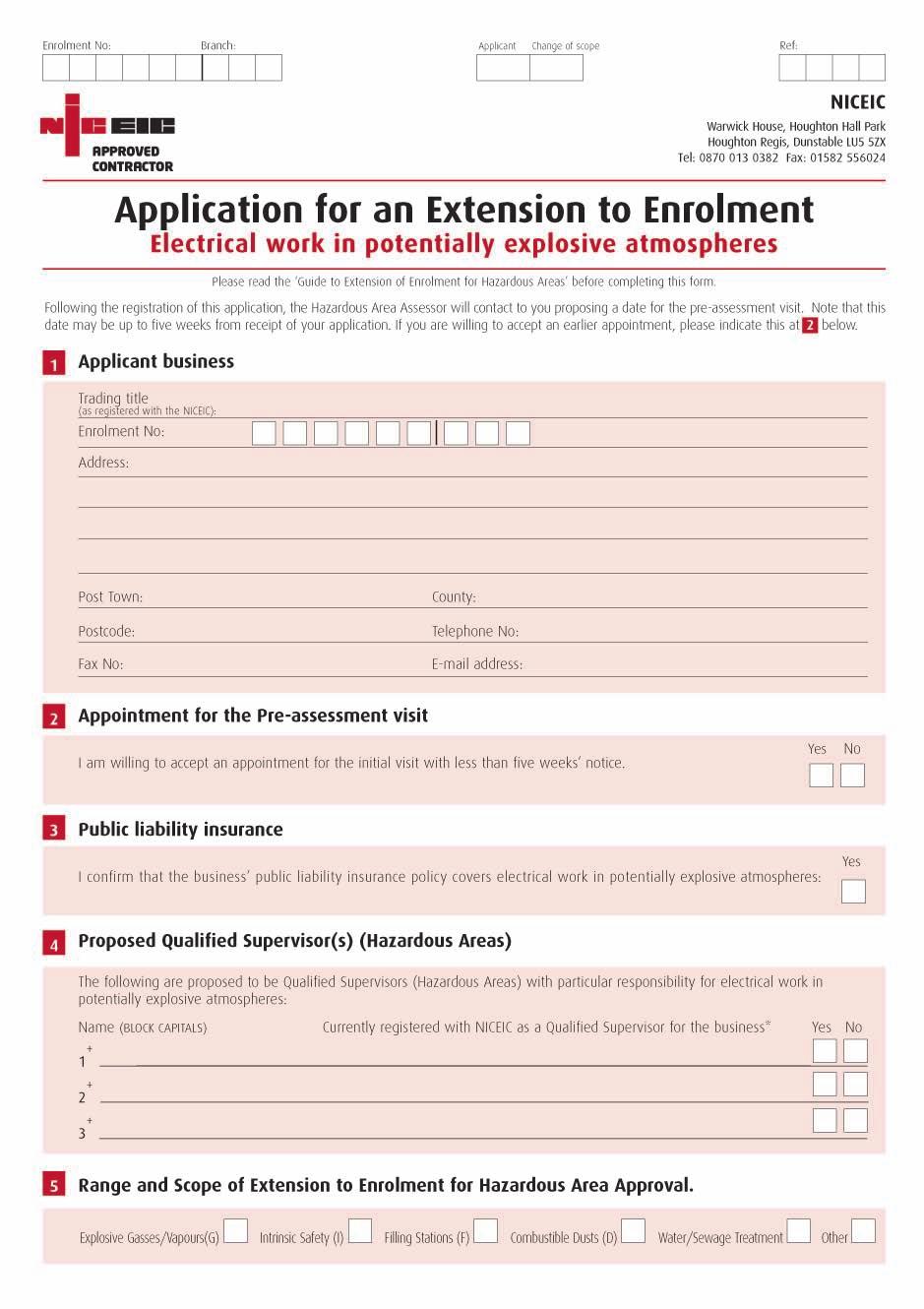 Completing the application form Section 1: Applicant business Completion of this section should be straightforward.