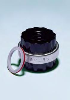 74 SVL glass screwthreads are designed specifically for use with SVL screwcaps and couplings. They are not compatible with the Quickfit range of screwcap fittings.