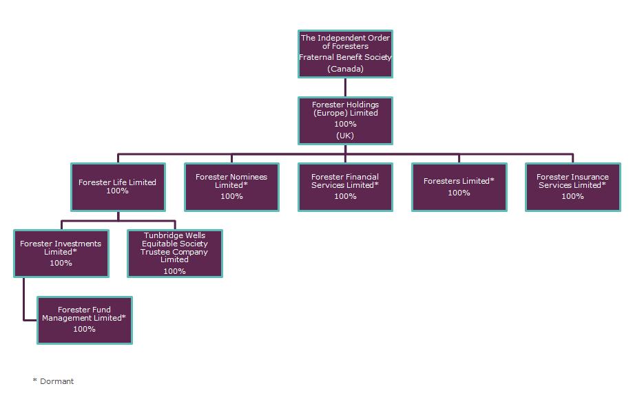 A Business and Performance Section A is unaudited A.1 Business A.1.1 Group structure The full UK corporate structure including the overseas parent is shown below.