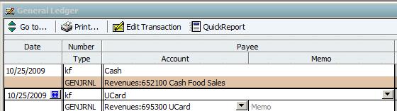 When you hover your mouse over a particular category dollar total, the pointer will turn into a magnifying glass ( that category. ). Double click the total to select a report of 2.