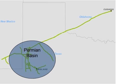 Centurion (OXY) Centurion Pipeline is 2,900 miles of pipeline extending from South East New Mexico across the Permian to Cushing, OK, providing 140 kb/d of transportation capacity.