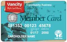 Vancity Community Branches Community Business Account Managers Member Services Centre MEMBER CARD debit card for POS and ATM (withdrawal and deposit only) Vancity enviro Visa card Online, mobile and