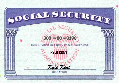 Kyle provides you a personal check with the account information on it.